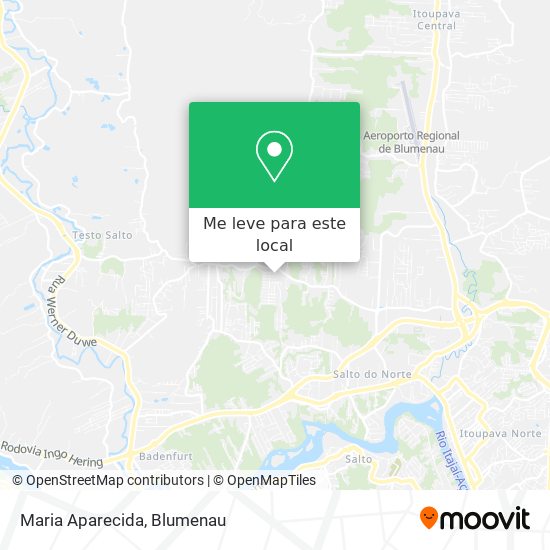 Maria Aparecida mapa