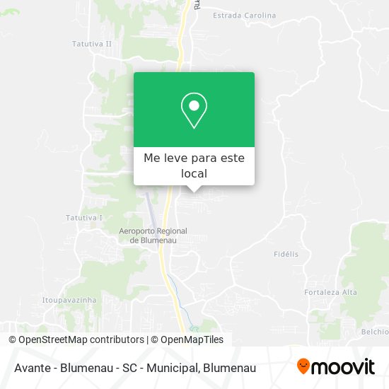 Avante - Blumenau - SC - Municipal mapa