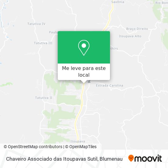 Chaveiro Associado das Itoupavas Sutil mapa