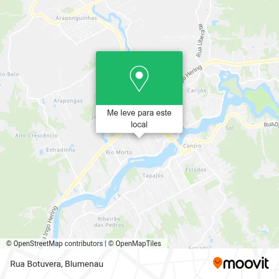 Rua Botuvera mapa