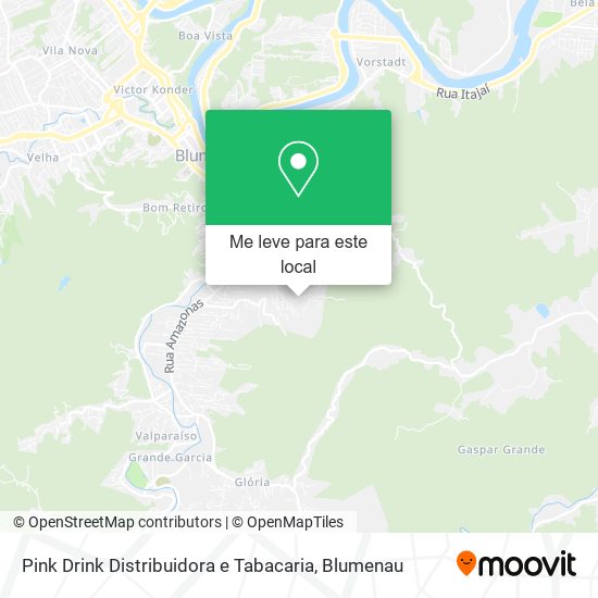Pink Drink Distribuidora e Tabacaria mapa