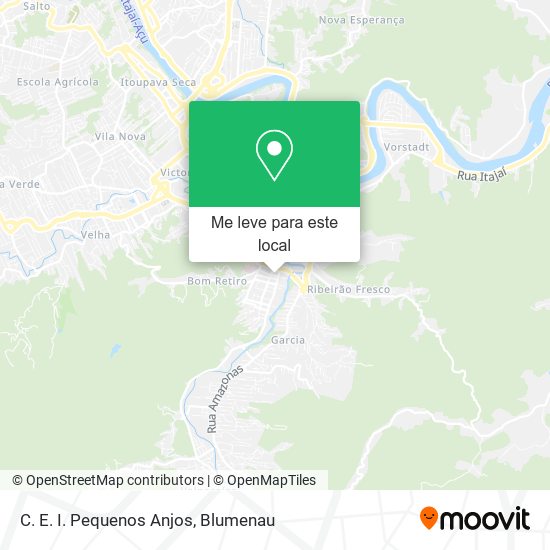 C. E. I. Pequenos Anjos mapa