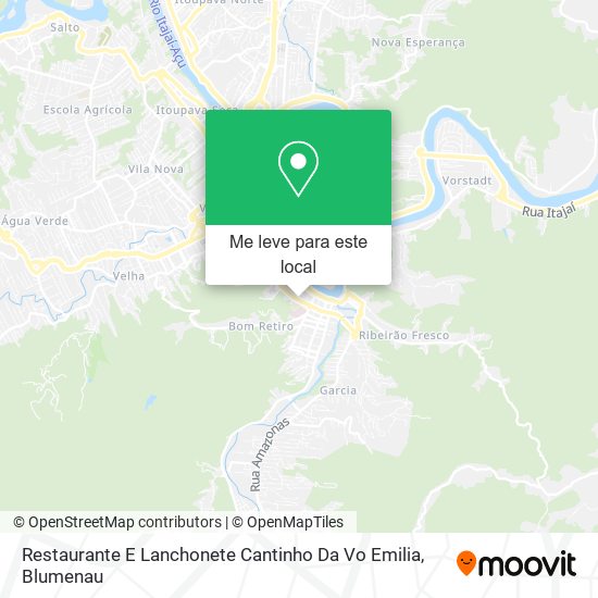 Restaurante E Lanchonete Cantinho Da Vo Emilia mapa