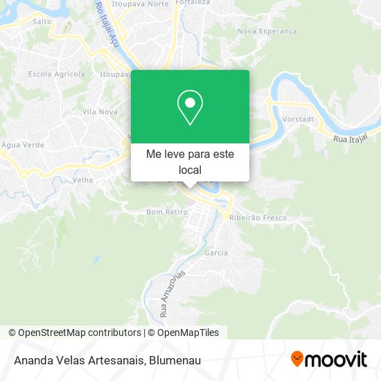 Ananda Velas Artesanais mapa