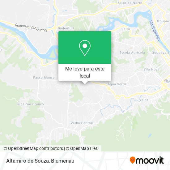 Altamiro de Souza mapa