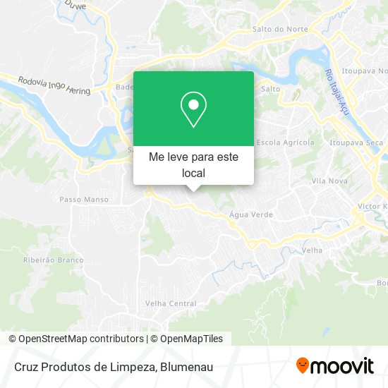 Cruz Produtos de Limpeza mapa