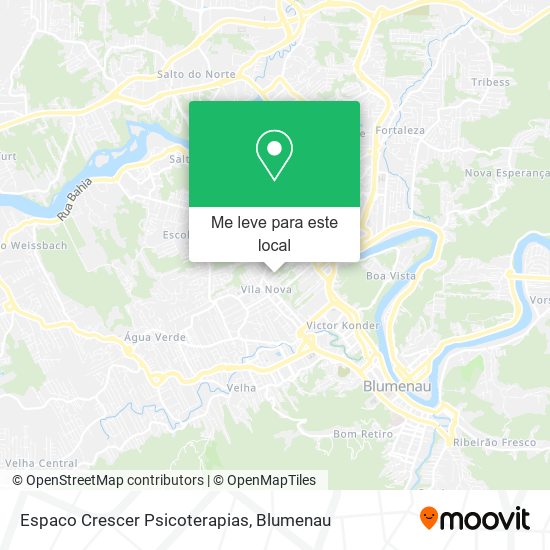 Espaco Crescer Psicoterapias mapa