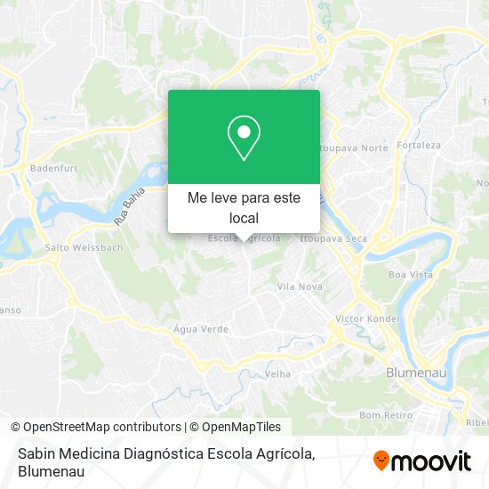 Sabin Medicina Diagnóstica Escola Agrícola mapa