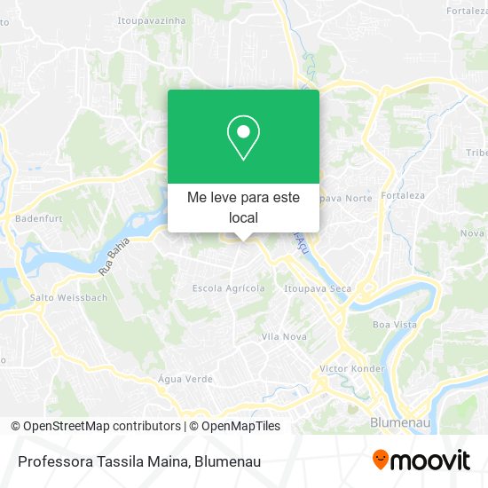 Professora Tassila Maina mapa