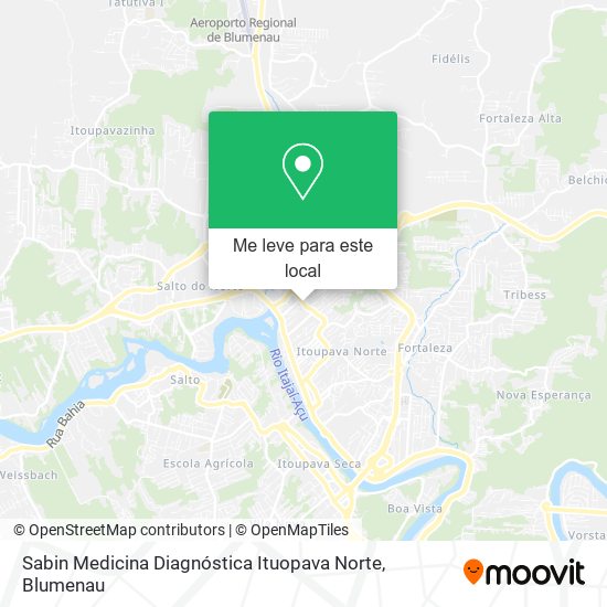 Sabin Medicina Diagnóstica Ituopava Norte mapa