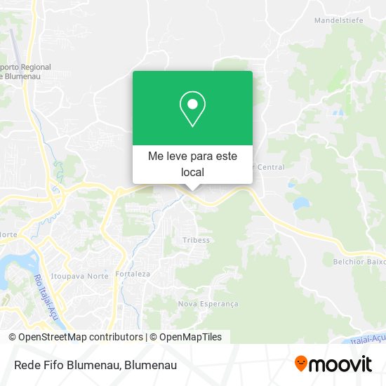 Rede Fifo Blumenau mapa