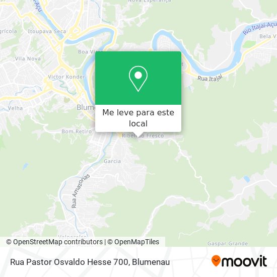 Rua Pastor Osvaldo Hesse 700 mapa