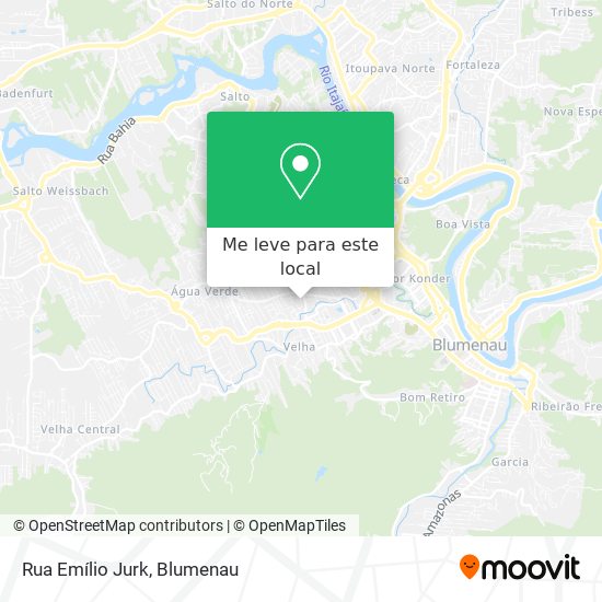 Rua Emílio Jurk mapa