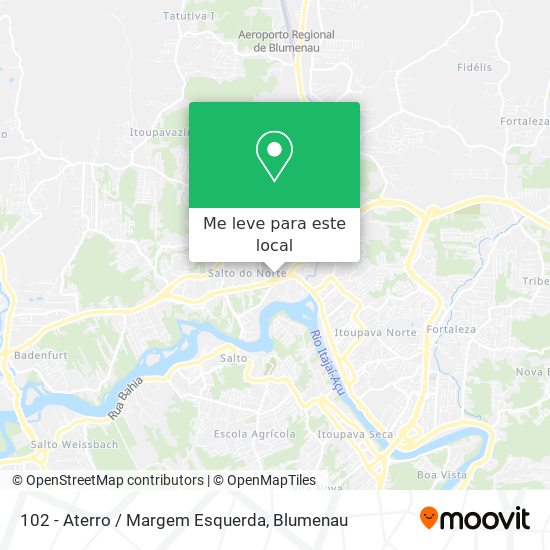 102 - Aterro / Margem Esquerda mapa