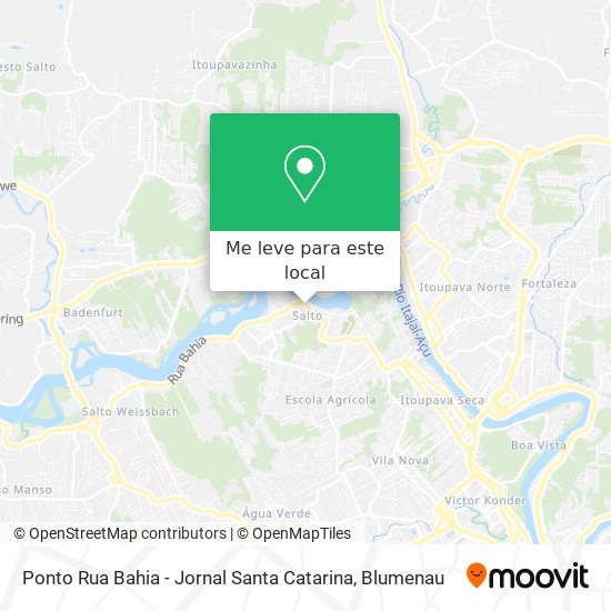 Ponto Rua Bahia - Jornal Santa Catarina mapa