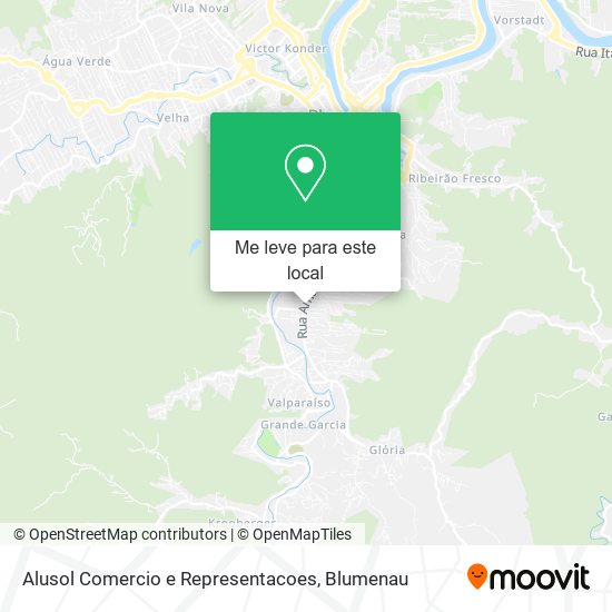 Alusol Comercio e Representacoes mapa