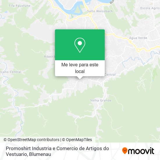 Promoshirt Industria e Comercio de Artigos do Vestuario mapa