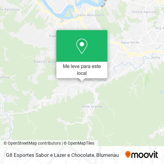 G8 Esportes Sabor e Lazer e Chocolate mapa