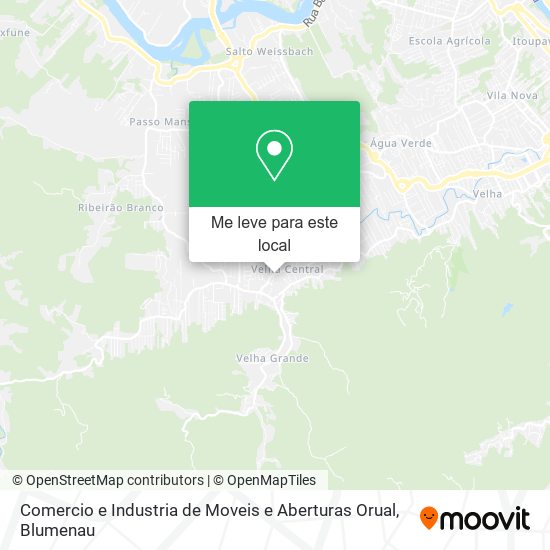 Comercio e Industria de Moveis e Aberturas Orual mapa