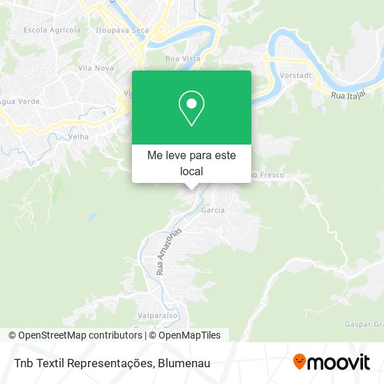 Tnb Textil Representações mapa