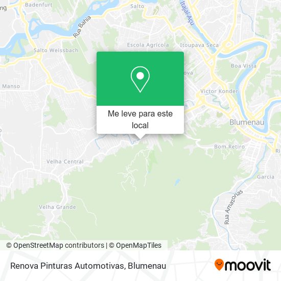 Renova Pinturas Automotivas mapa