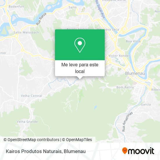 Kairos Produtos Naturais mapa