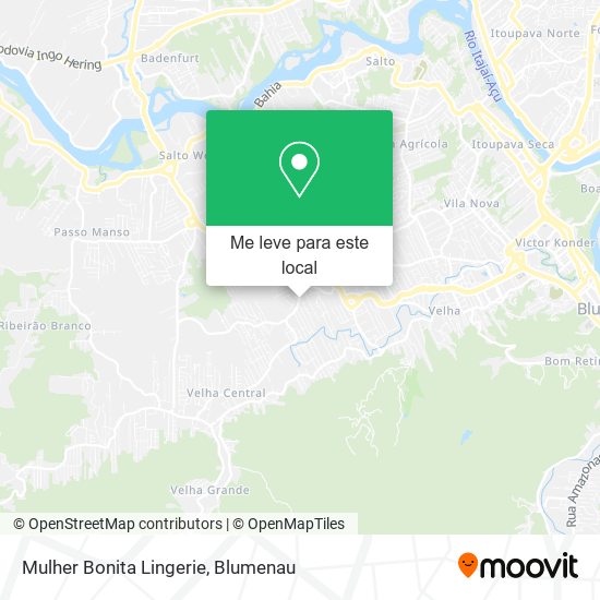 Mulher Bonita Lingerie mapa