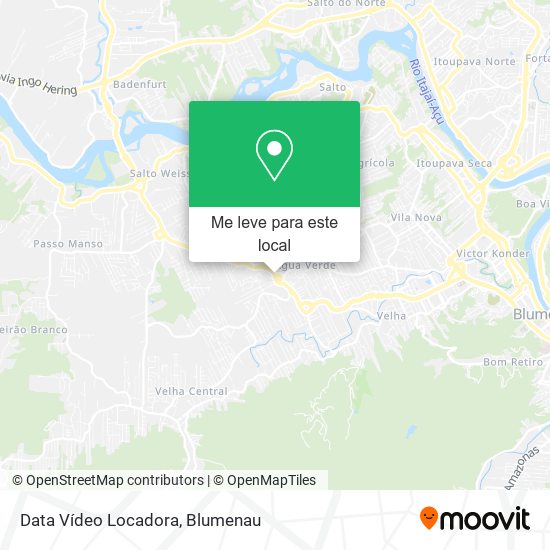 Data Vídeo Locadora mapa