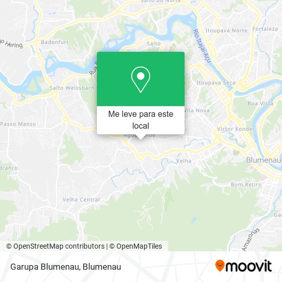 Garupa Blumenau mapa