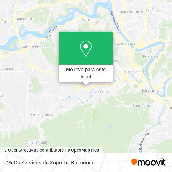 McCs Servicos de Suporte mapa