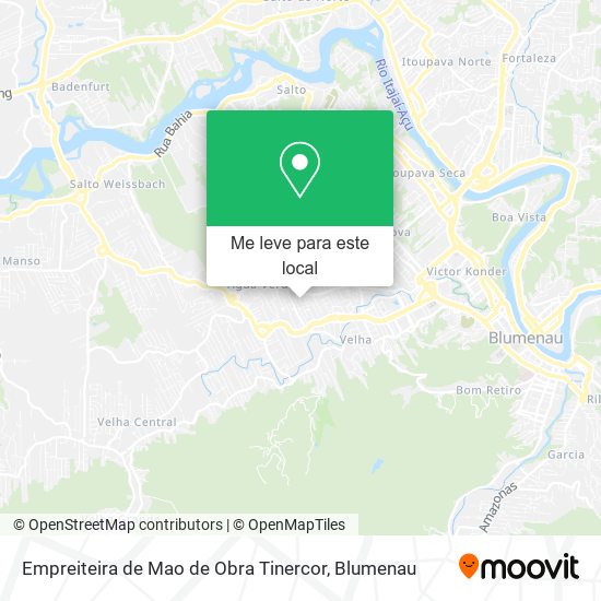 Empreiteira de Mao de Obra Tinercor mapa