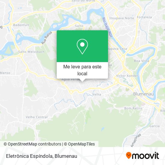 Eletrônica Espíndola mapa