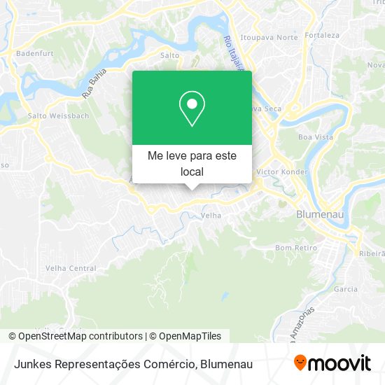 Junkes Representações Comércio mapa