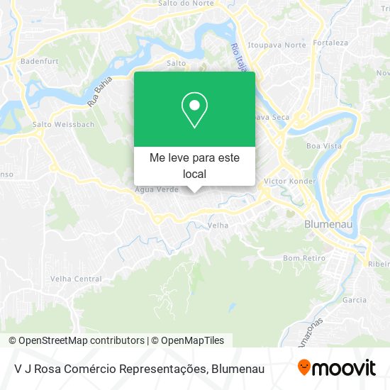 V J Rosa Comércio Representações mapa