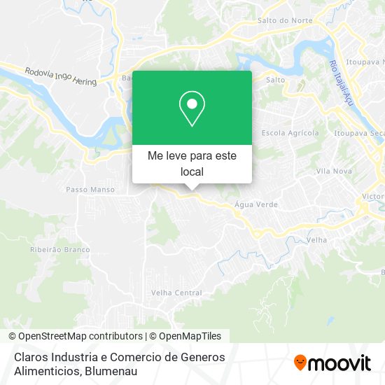 Claros Industria e Comercio de Generos Alimenticios mapa