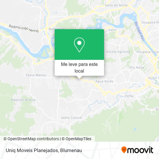 Uniq Moveis Planejados mapa