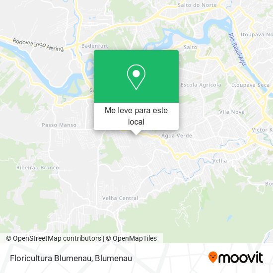 Floricultura Blumenau mapa