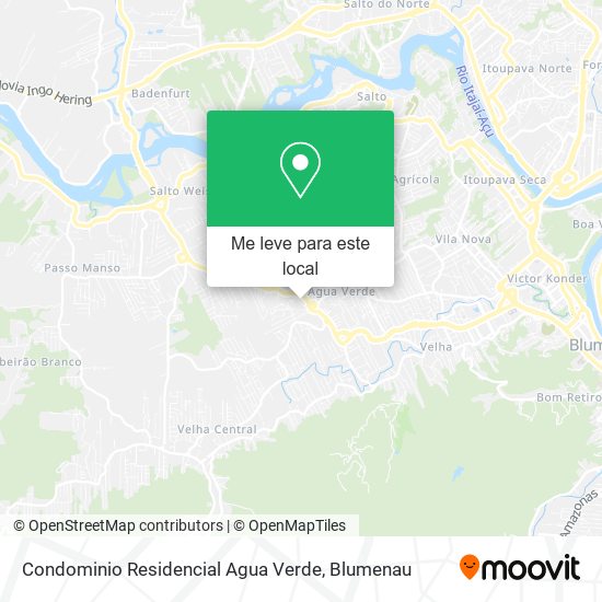 Condominio Residencial Agua Verde mapa