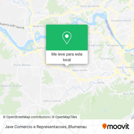 Jave Comercio e Representacoes mapa