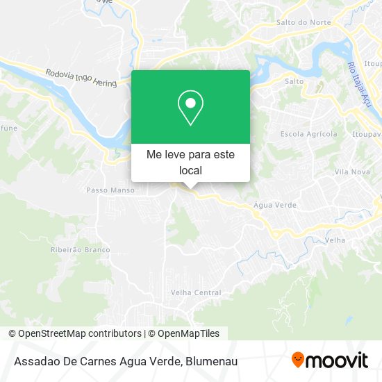 Assadao De Carnes Agua Verde mapa