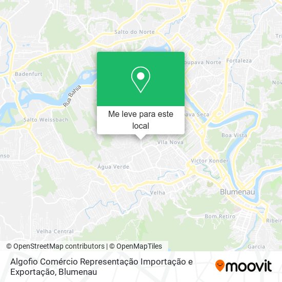 Algofio Comércio Representação Importação e Exportação mapa