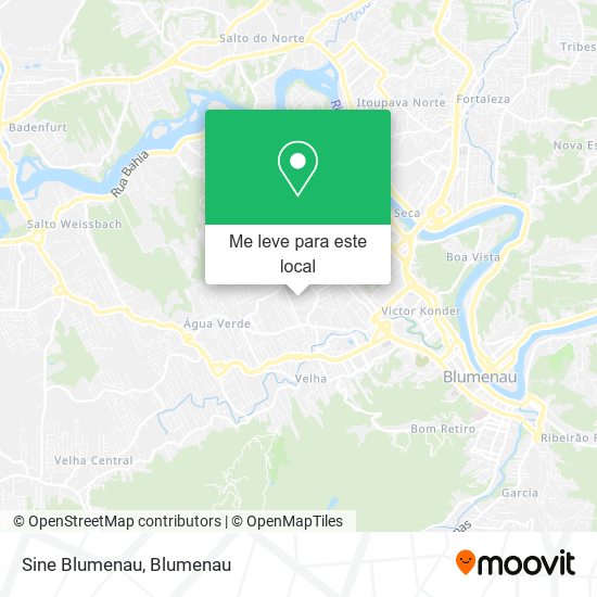 Sine Blumenau mapa