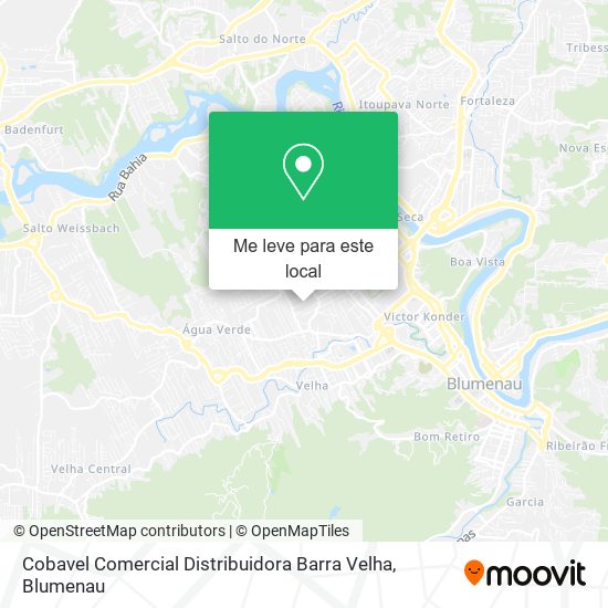 Cobavel Comercial Distribuidora Barra Velha mapa