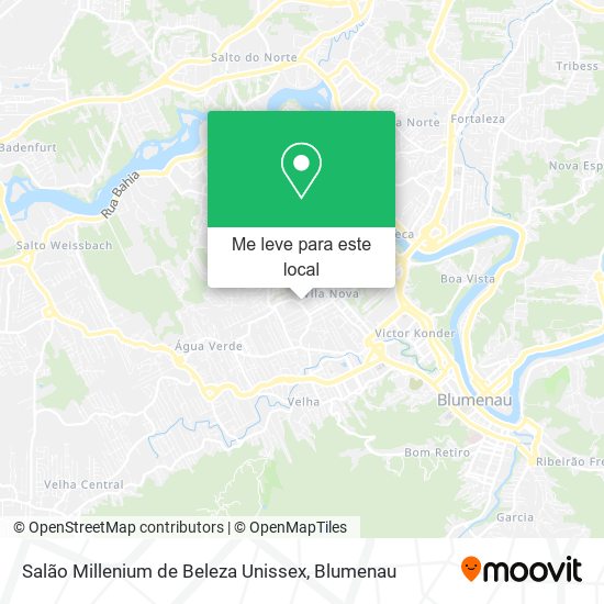 Salão Millenium de Beleza Unissex mapa