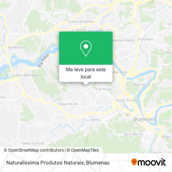 Naturalissima Produtos Naturais mapa