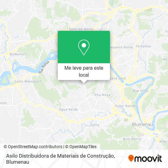 Asilo Distribuidora de Materiais de Construção mapa