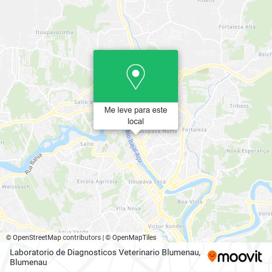 Laboratorio de Diagnosticos Veterinario Blumenau mapa