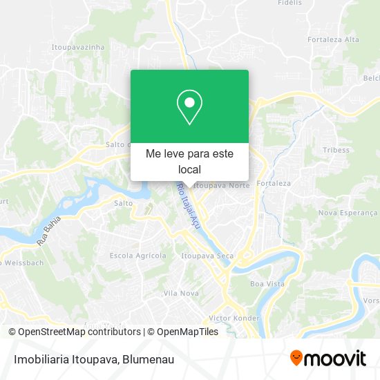 Imobiliaria Itoupava mapa