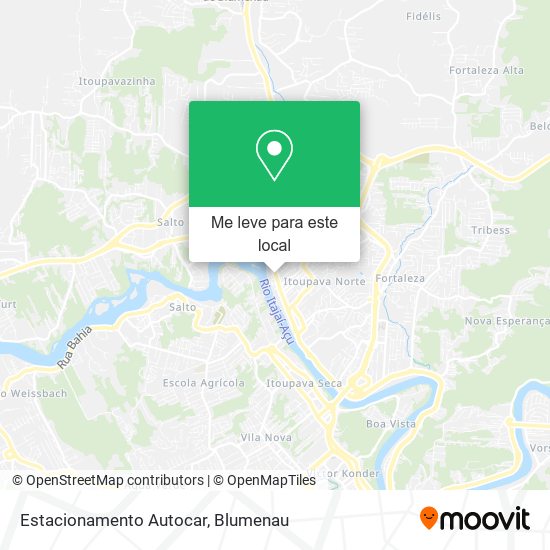 Estacionamento Autocar mapa