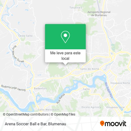 Arena Soccer Ball e Bar mapa